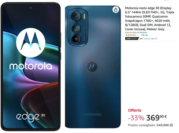 Motorola Moto Edge 30 Amazon 