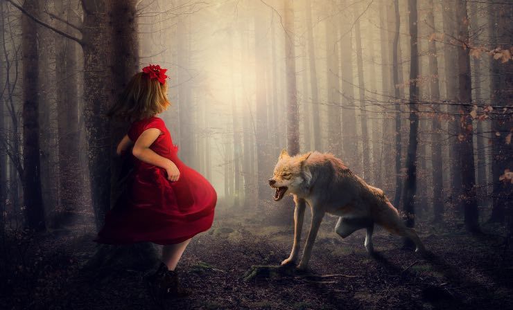 Cappuccetto rosso e il lupo, la favola con la morale cruda 